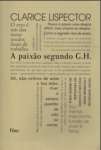 A paixo segundo G H - sebo online
