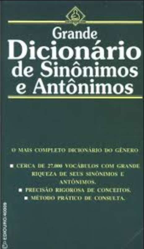 Grande Dicionario de Sinonimos e Antonimos PDF